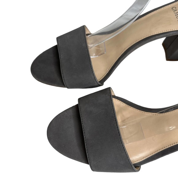 Vince Camuto Heels Corlina 11/41 Dark Gray Soft Suede 3.5" Heel New W/O Box B05 - Picture 5 of 9